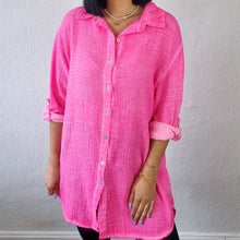 Freya Stonewash Neon Musselin Bluse
