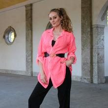 Freya Stonewash Neon Musselin Bluse