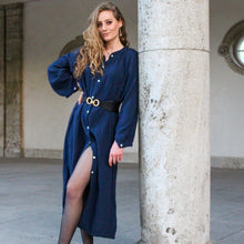 Long-Musselin Kleid Elin
