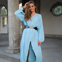 Long-Musselin Kleid Elin