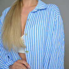 Wide Striped Musselin Bluse Kimmy