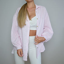 Wide Striped Musselin Bluse Kimmy