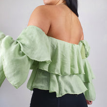 Waffle Off-Shoulder Top