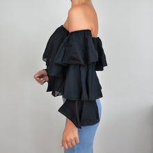 Waffle Off-Shoulder Top