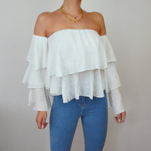 Waffle Off-Shoulder Top