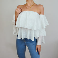 Waffle Off-Shoulder Top