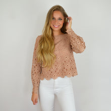 Diane Blouse Perforated Knit