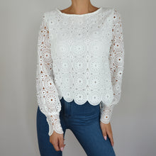 Diane Blouse Perforated Knit