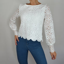 Diane Blouse Perforated Knit