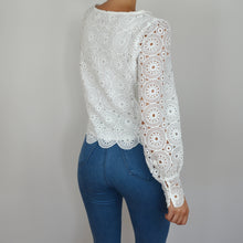 Diane Blouse Perforated Knit