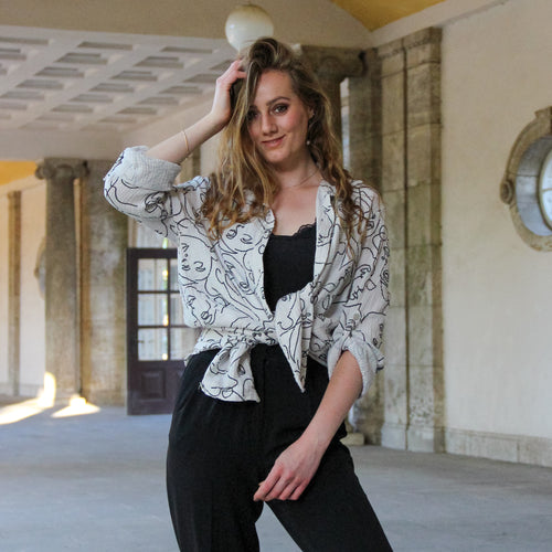 Freya-Face Musselin Bluse