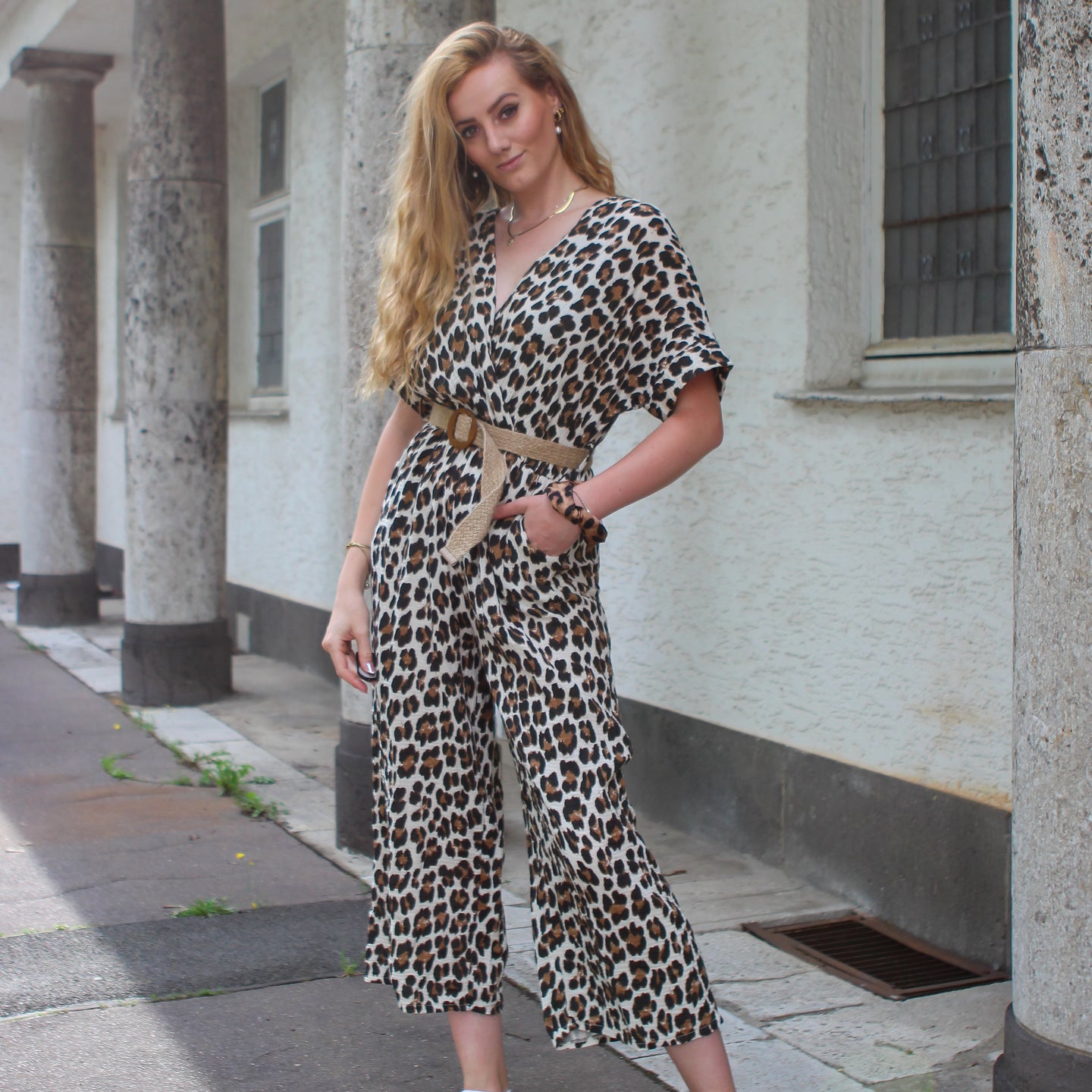 Minna Jumpsuit im Leo Print Musselin