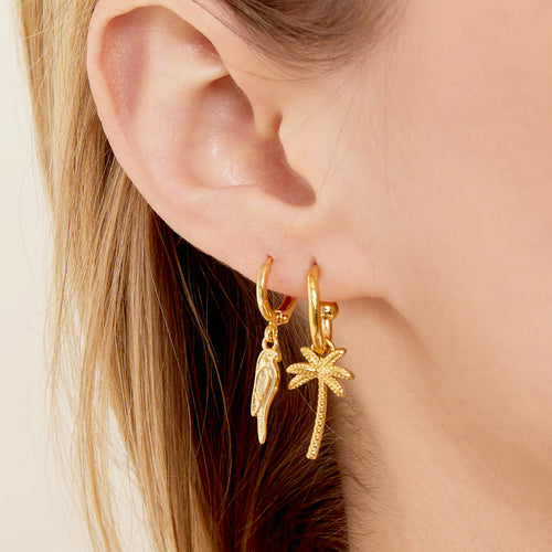 Beachy Palm Earrings