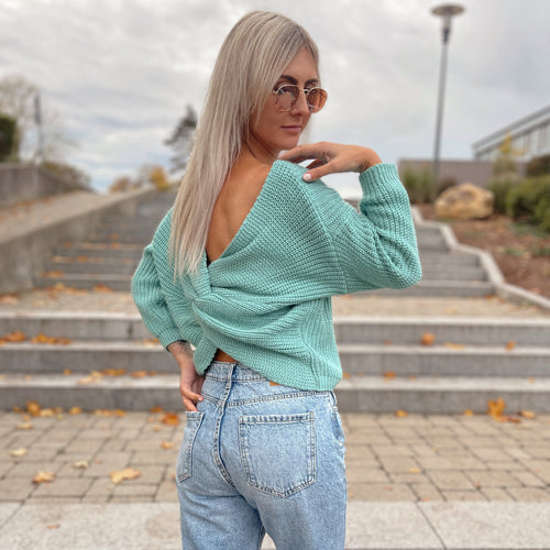 Cross Back Sweater