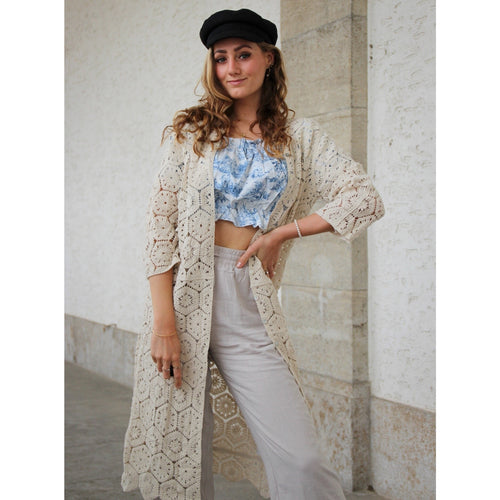 Alina Long-Cardigan
