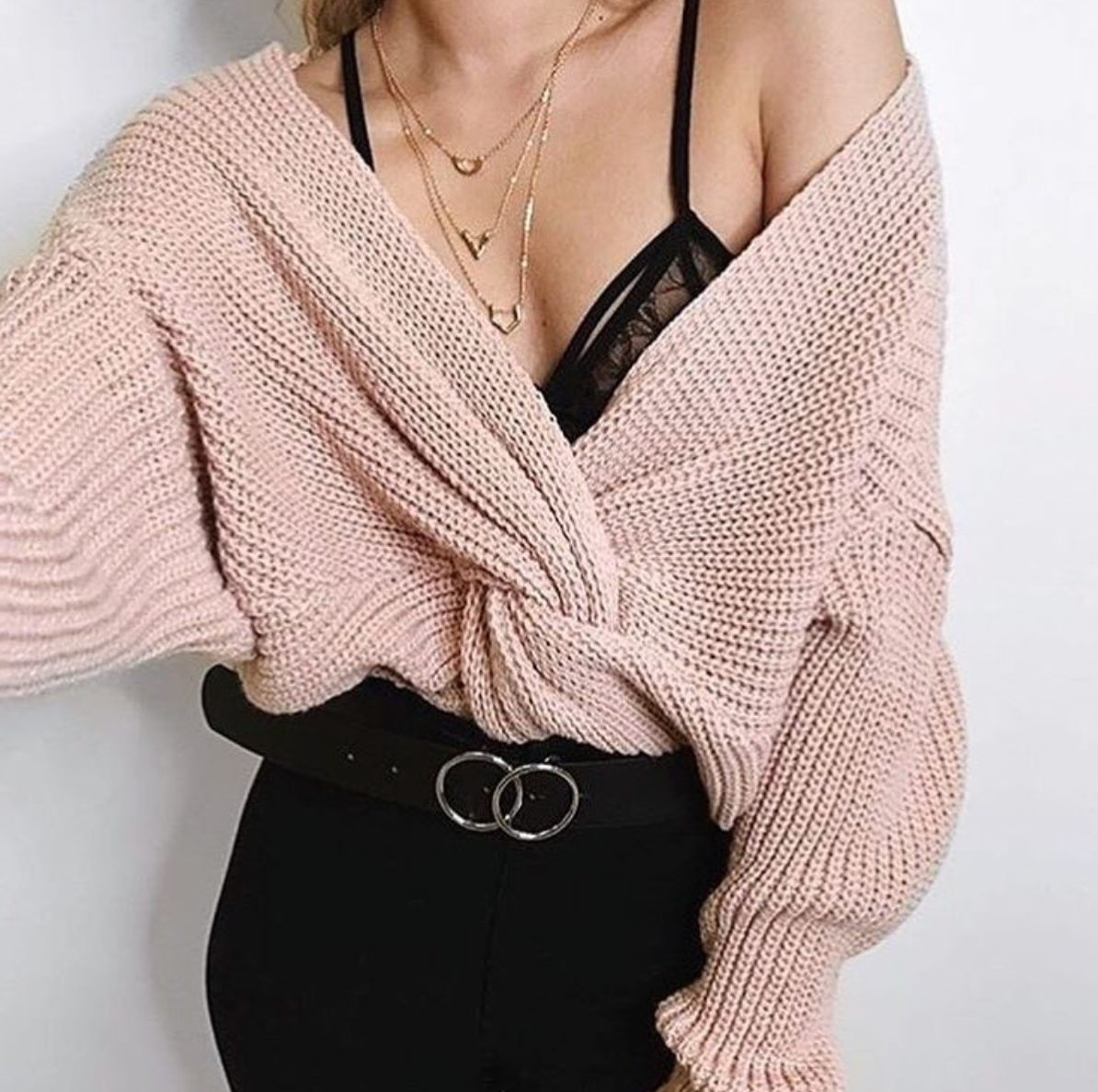 Cross Back Sweater