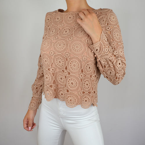 Diane Bluse Lochstrick